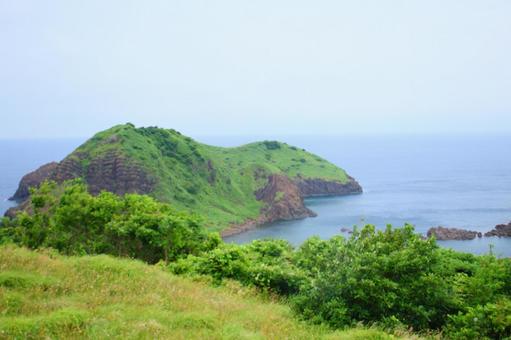 佐渡の景勝地 二つ亀 佐渡の景勝地 二つ亀 二つ亀,佐渡島,佐渡の写真素材