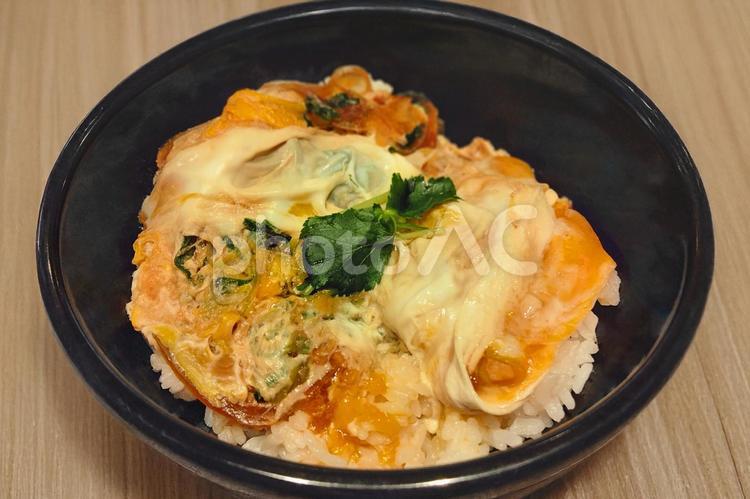 玉子丼 親子丼,玉子丼,卵かけご飯の写真素材