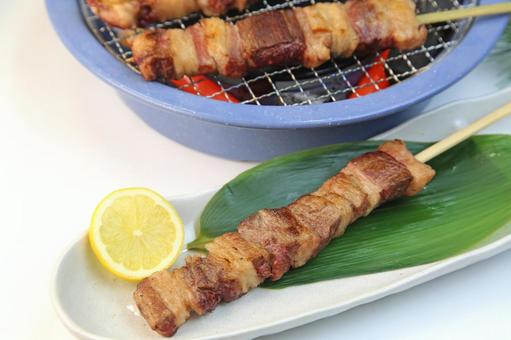 牛串 牛串 牛串,牛ステーキ串,串焼きの写真素材