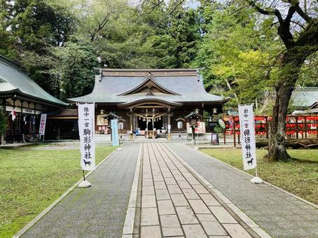 駒形神社 社殿 駒形神社 社殿 駒形神社,岩手県奥州市,陸中国一宮の写真素材