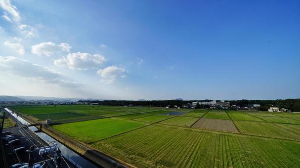 田園風景 田園風景 田舎,田園,風景の写真素材