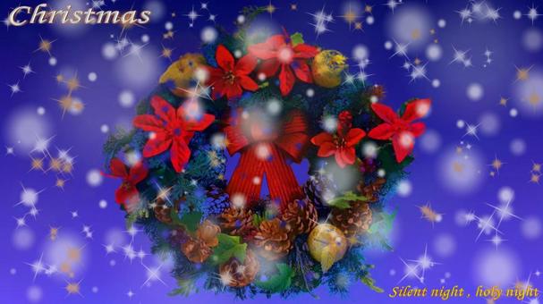 クリスマスリース3 クリスマス,サンタクロース,ツリーの写真素材