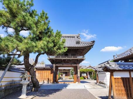 旧東海道「関宿」の清浄山福蔵寺　山門 関宿,福蔵寺,清浄山の写真素材