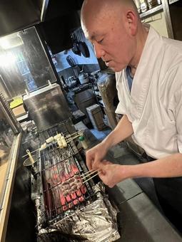 焼き鳥の炭焼き 焼き鳥の炭焼きの写真