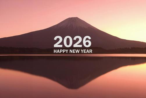 年賀状2026 富士山 年賀状2026 富士山 年賀状,富士山,正月の写真素材