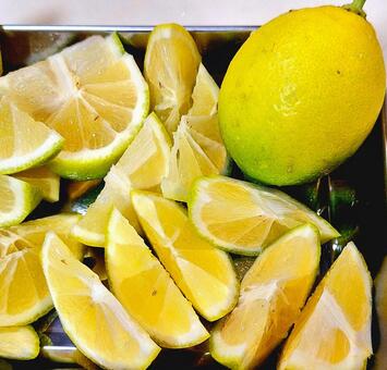 カットしたレモン② レモン,果肉,柑橘系の写真素材