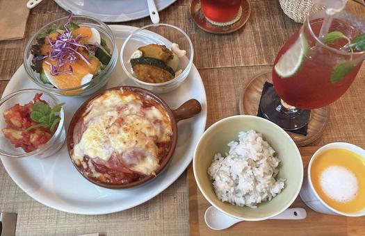 カフェごはん カフェ,ランチ,プレートの写真素材