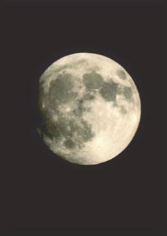 秋の月 秋の月 月,月夜,欠けの写真素材