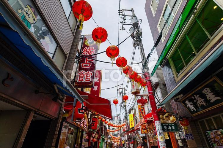 中華街 横浜,横浜中華街,元町・中華街の写真素材