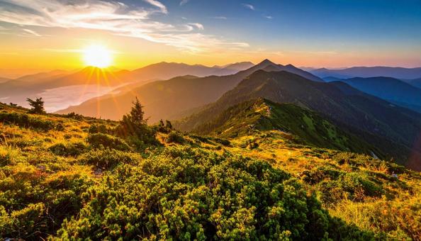 山の美しい風景 山の美しい風景の写真