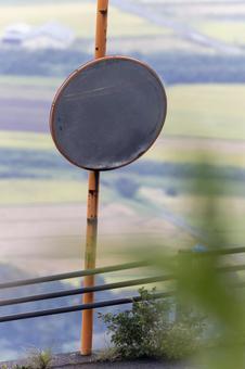 ミラー ミラー ミラー,鏡,道路の写真素材