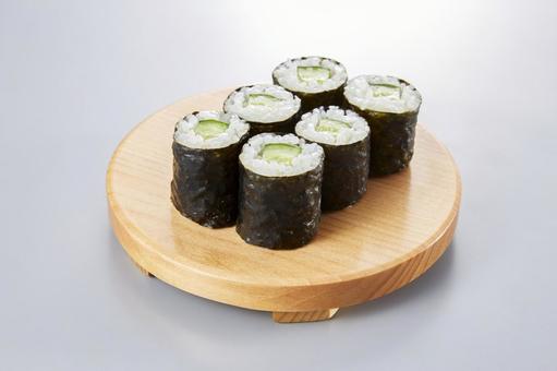 かっぱ巻き かっぱ巻き かっぱ巻き,細巻き,寿司の写真素材
