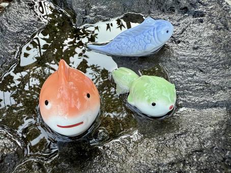 魚のオブジェ 魚のオブジェ オブジェ,人形,魚の写真素材
