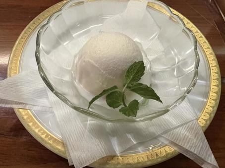 Photo, ice cream, milk, mint, 