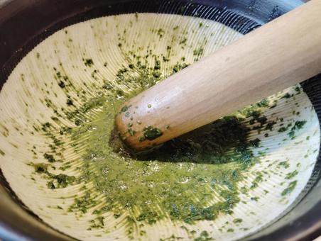 手作りジェノベーゼソース 手作りジェノベーゼソース ジェノベーゼソース,ソース,バジルの写真素材
