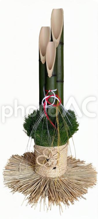 門松（左）PSD 門松,正月,飾りの写真素材
