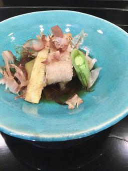 先付(野菜の煮びたし) 先付(野菜の煮びたし) 先付,野菜,煮びたしの写真素材