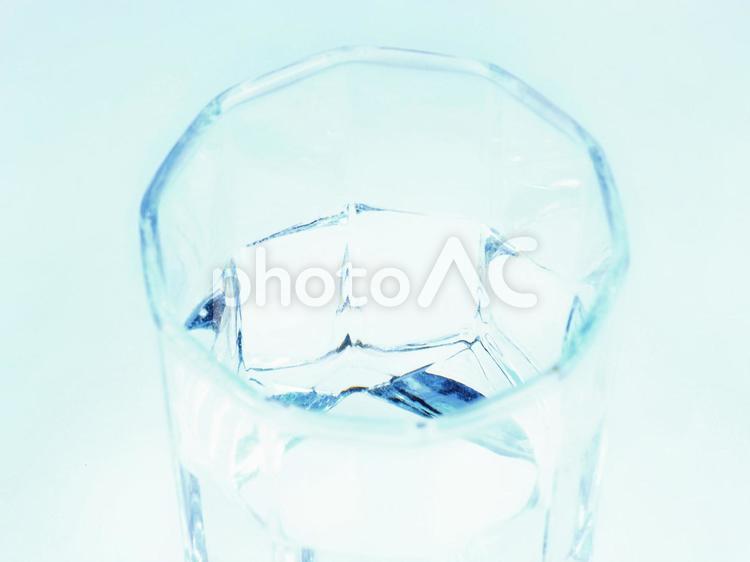 素材　水とグラス 02 素材,背景,透明の写真素材