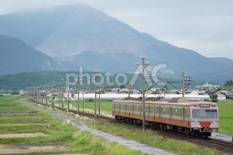 三岐鉄道三岐線「藤原岳」 鉄道,乗り物,三岐鉄道の写真素材