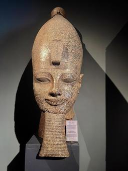 エジプトの石像 世界遺産,エジプト,外国の写真素材