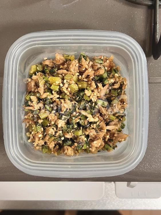 大根葉とツナのふりかけ 食事,ご飯,夜ごはんの写真素材