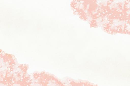 淡い枠のある和紙 オレンジ色 淡い枠のある和紙 オレンジ色の写真