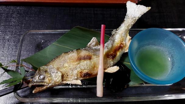 鮎の塩焼き 鮎の塩焼きの写真