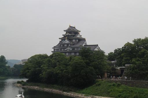 岡山城2 岡山城2 岡山城,城址,日本100名城の写真素材