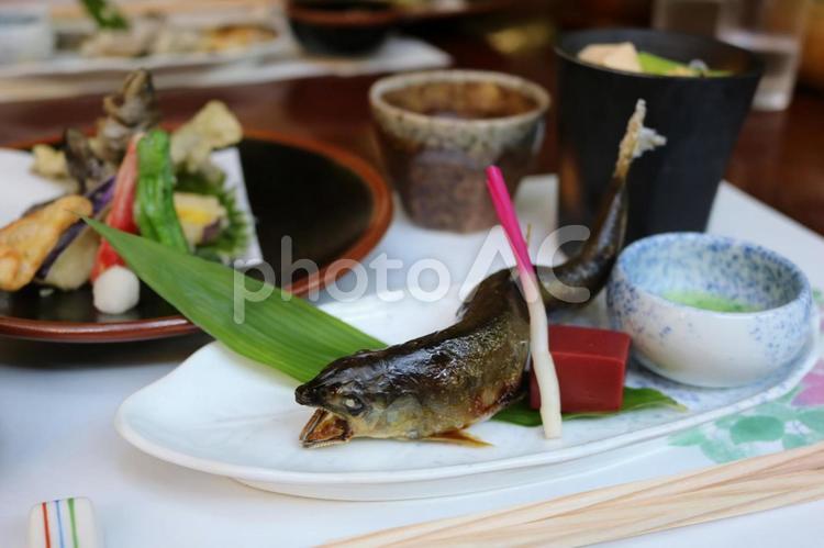 鮎の塩焼き 鮎の塩焼き,鮎,塩焼きの写真素材