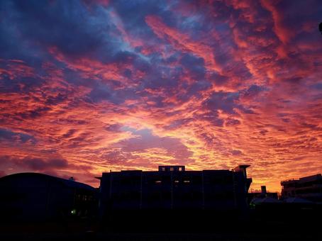 沖縄の夕陽 沖縄の夕陽の写真