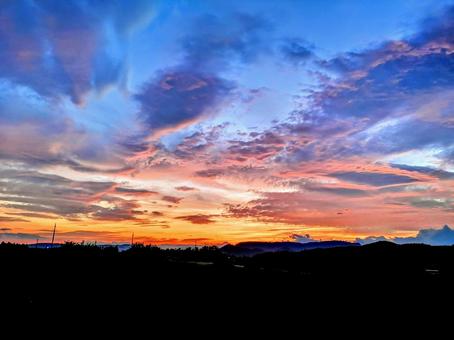 沼田の夕焼け⑤ 沼田の夕焼け⑤の写真