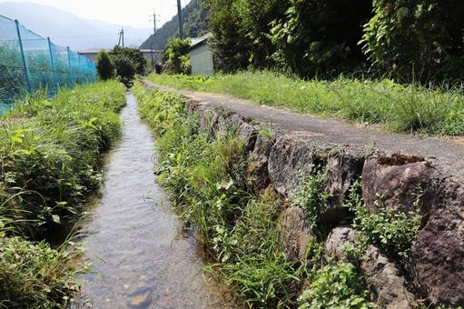 自然 自然,小川,風景の写真素材