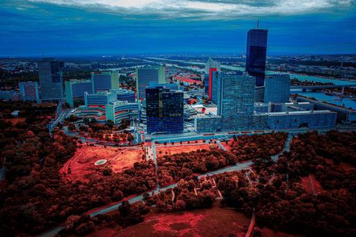 ウィーンの高層ビル街(オーストリア) ウィーンの高層ビル街(オーストリア) ウィーン,オーストリア,高層ビルの写真素材