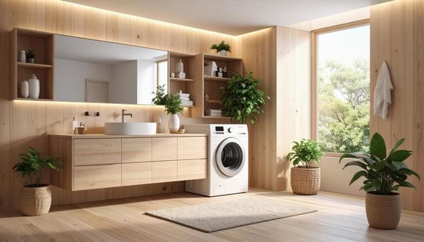 おしゃれなランドリールーム おしゃれなランドリールームの写真