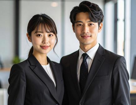 働く男女の同僚ビジネスパーソン 働く男女の同僚ビジネスパーソンの写真