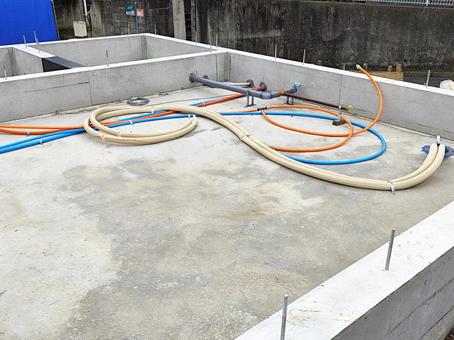 住宅基礎工事 住宅基礎工事 住宅基礎,新築工事,住宅工事の写真素材