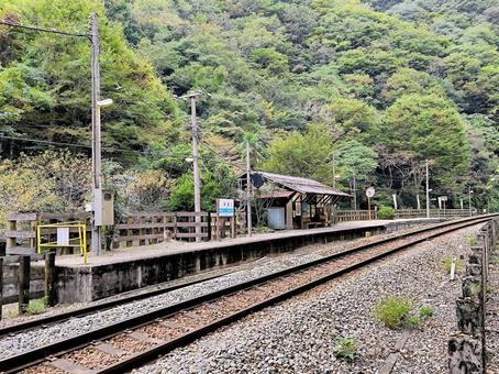JR土讃線、坪尻駅、ホーム JR土讃線、坪尻駅、ホーム jr,jr四国,土讃線の写真素材