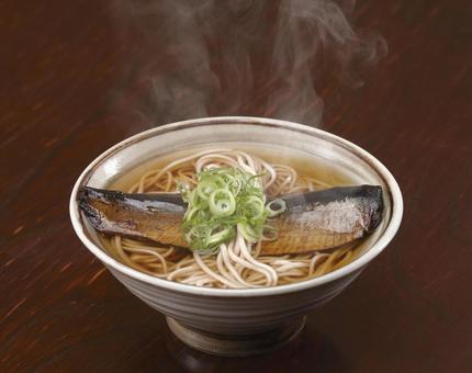にしん蕎麦 にしんそば,麺料理,はしあげの写真素材