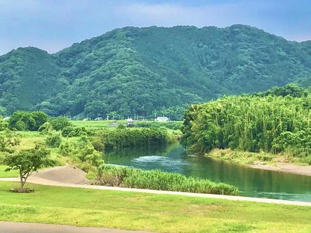 函南の風景(伊豆) 函南の風景(伊豆) 函南,伊豆,狩野川の写真素材