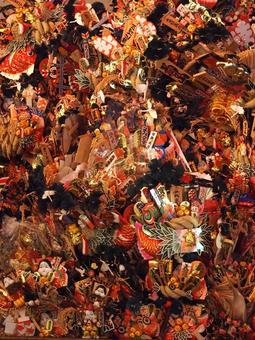 酉の市 熊手,酉の市,練馬大鳥神社の写真素材