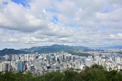 ソウル市街 ソウル市街,ソウル,韓国の写真素材