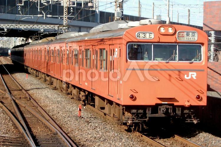 103系武蔵野線 東京行き 103系,武蔵野線,jr東日本の写真素材
