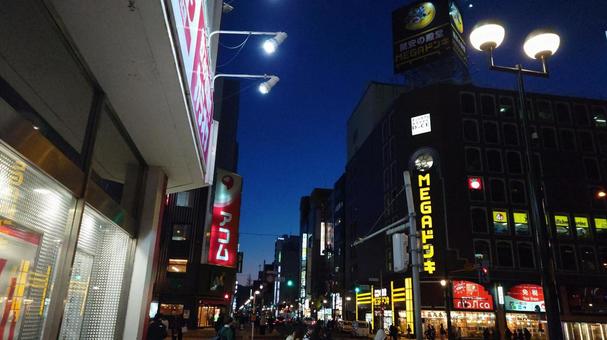夜の街 夜の街の写真