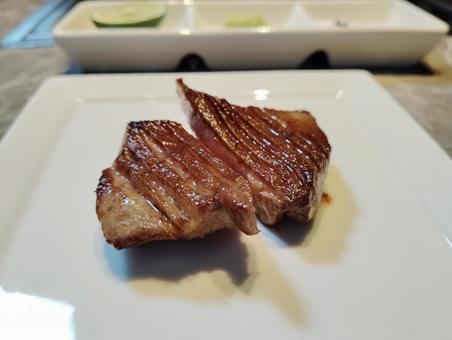 牛タン 牛タン 牛タン,タン,厚切りの写真素材