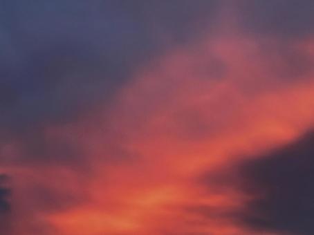 茜色の夕暮れ 茜色の夕暮れの写真