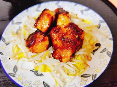 鶏むね肉の照り焼き 鶏肉,むね肉,チキンの写真素材