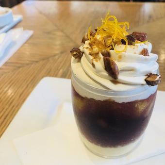 Photo, glass dessert, cold, dessert, 