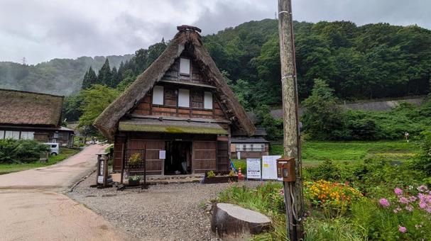 世界遺産 相倉合掌造り 世界遺産,合掌造り,茅葺きの写真素材