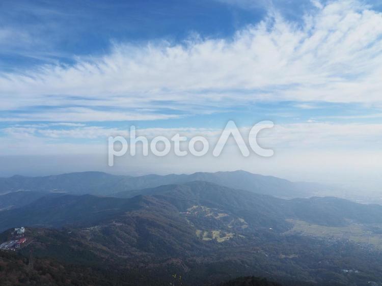 山頂から見た風景 美しい,背景,天気の写真素材