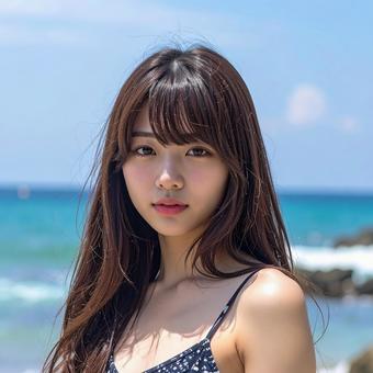 海に来ました 海に来ましたの写真